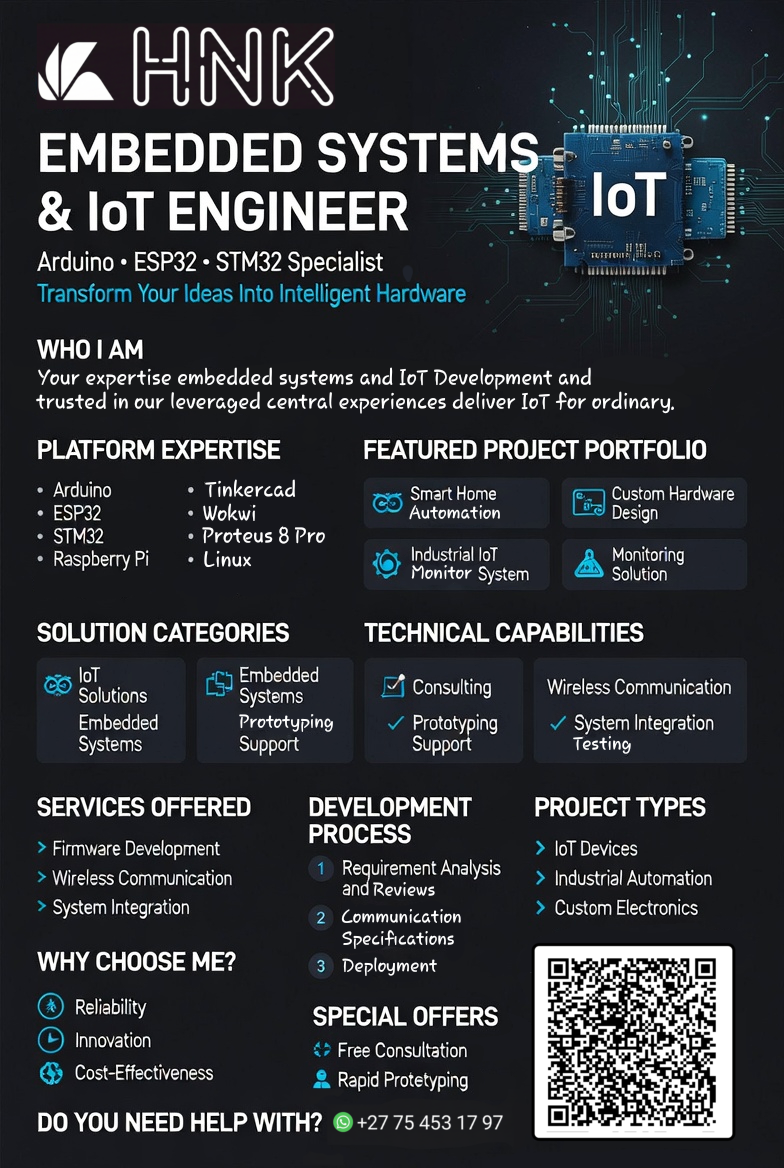 Embedded Systems & IoT Engineer brochure